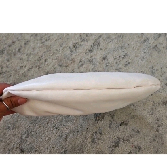 Melie Bianco Cream Vegan Top Small Minimalist Contemporary Trendy Handle Bag - Picture 5 of 12